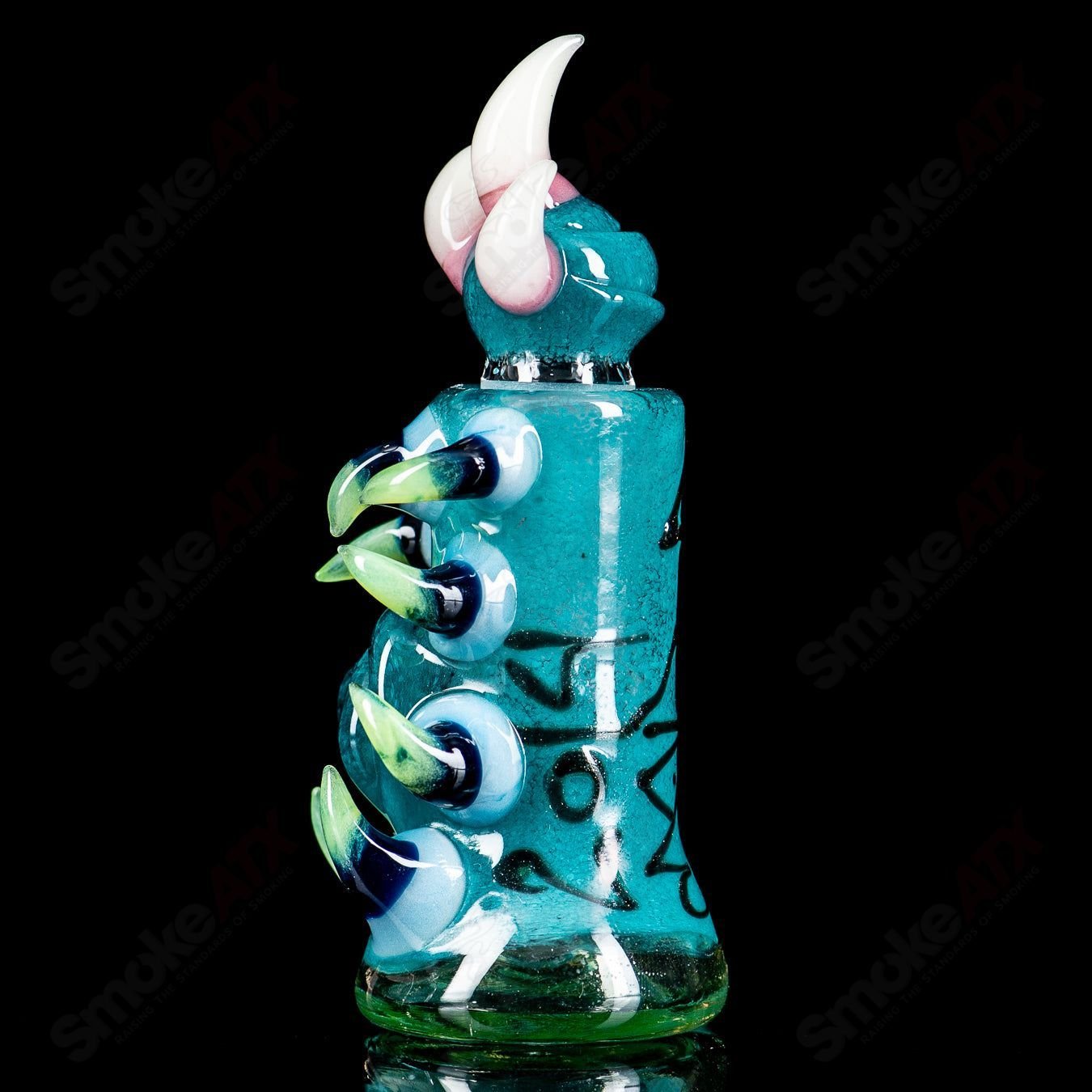 Salt Glass Dome Conversion ISO Jar, a clear glass heady cup with a dome lid for storing and displaying concentrates.