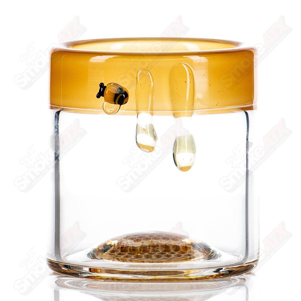 1 Honeycomb Low - Ball Drinking Glass Joe P Glass - Smoke ATX