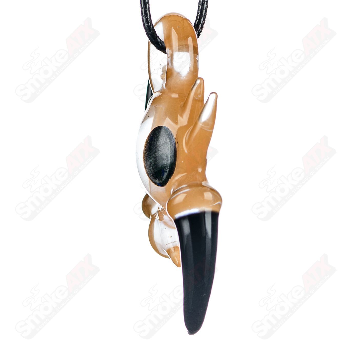 1 Horn Pendant Goba Glass - Smoke ATX