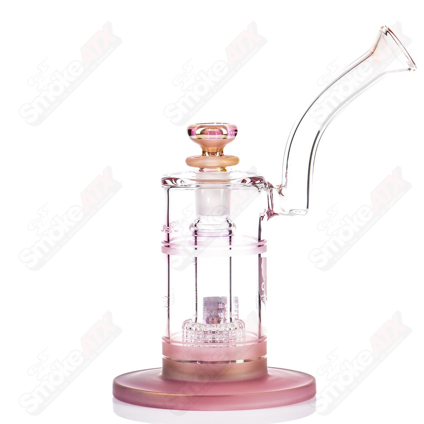 Mobius Ion Matrix V1 Hybrid Series glass waterpipe with intricate design and clear glass construction for smooth smoking.