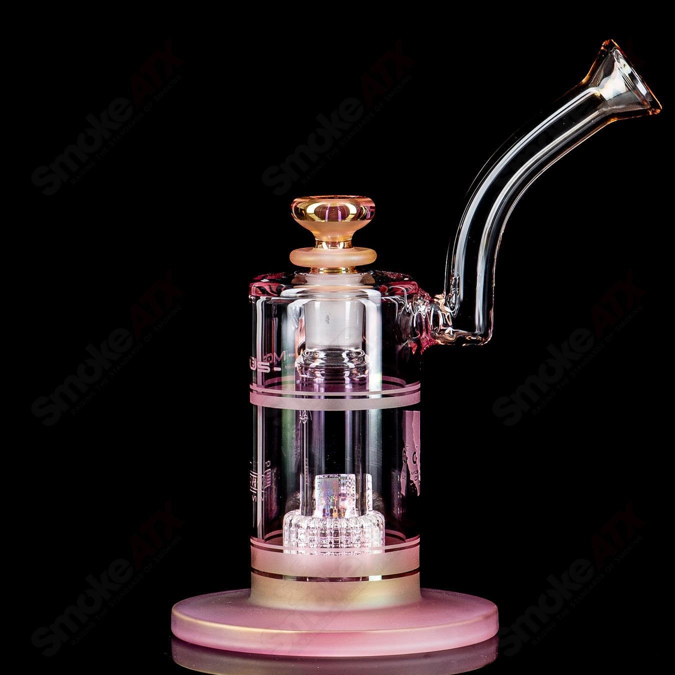 Mobius Ion Matrix V1 Hybrid Series glass waterpipe with intricate design and clear glass construction for smooth smoking.