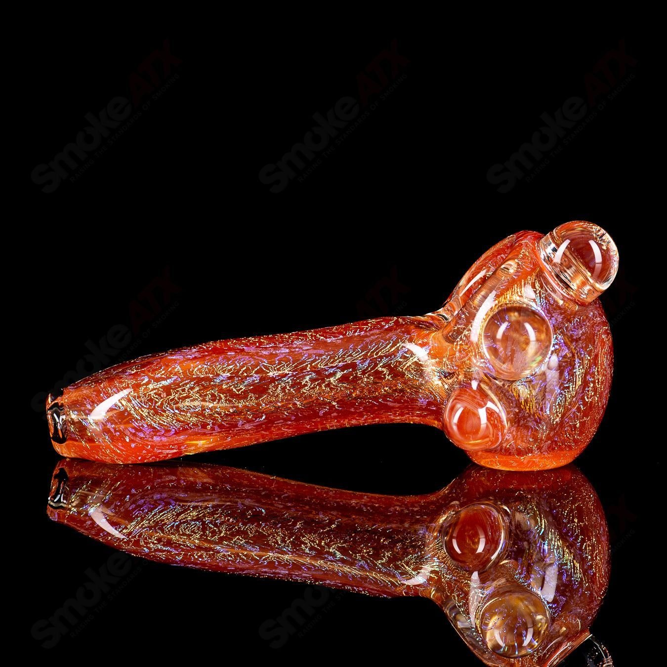 1 Medium Dichro Spoon (Over Orange) by SPG - Smoke ATX