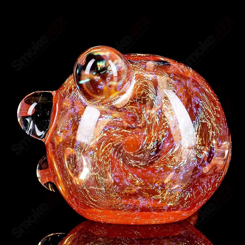 1 Medium Dichro Spoon (Over Orange) by SPG - Smoke ATX