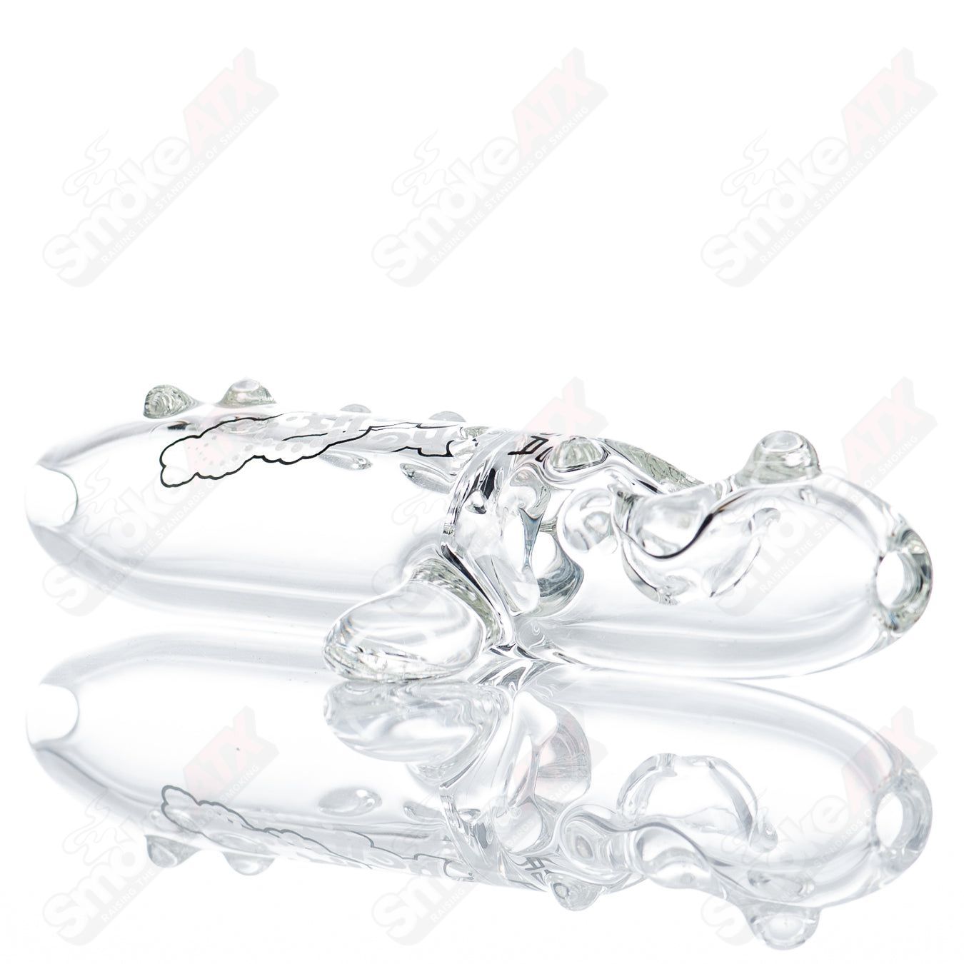 American Helix Mini Uno UV Daily Driver Steamroller glass pipe with helix design and UV-reactive features for smooth smoking.