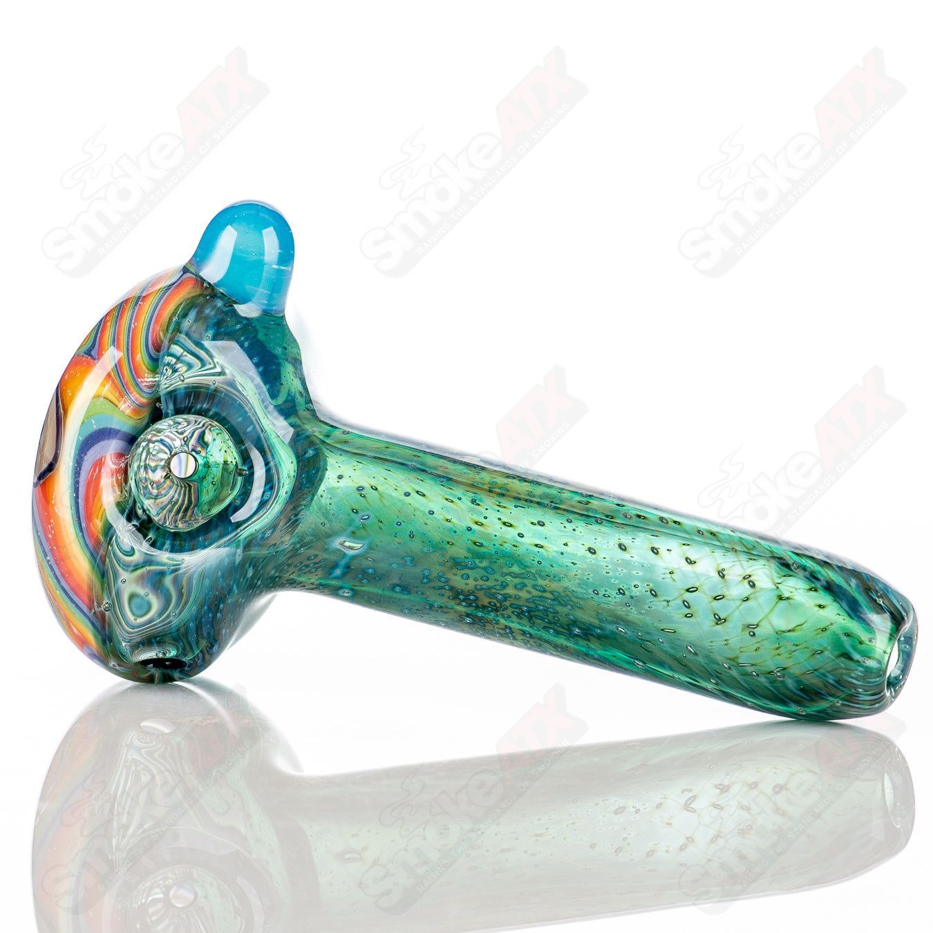 1 Mushroom Wig Wag Discflip Spoon Chillery Bogart - Smoke ATX