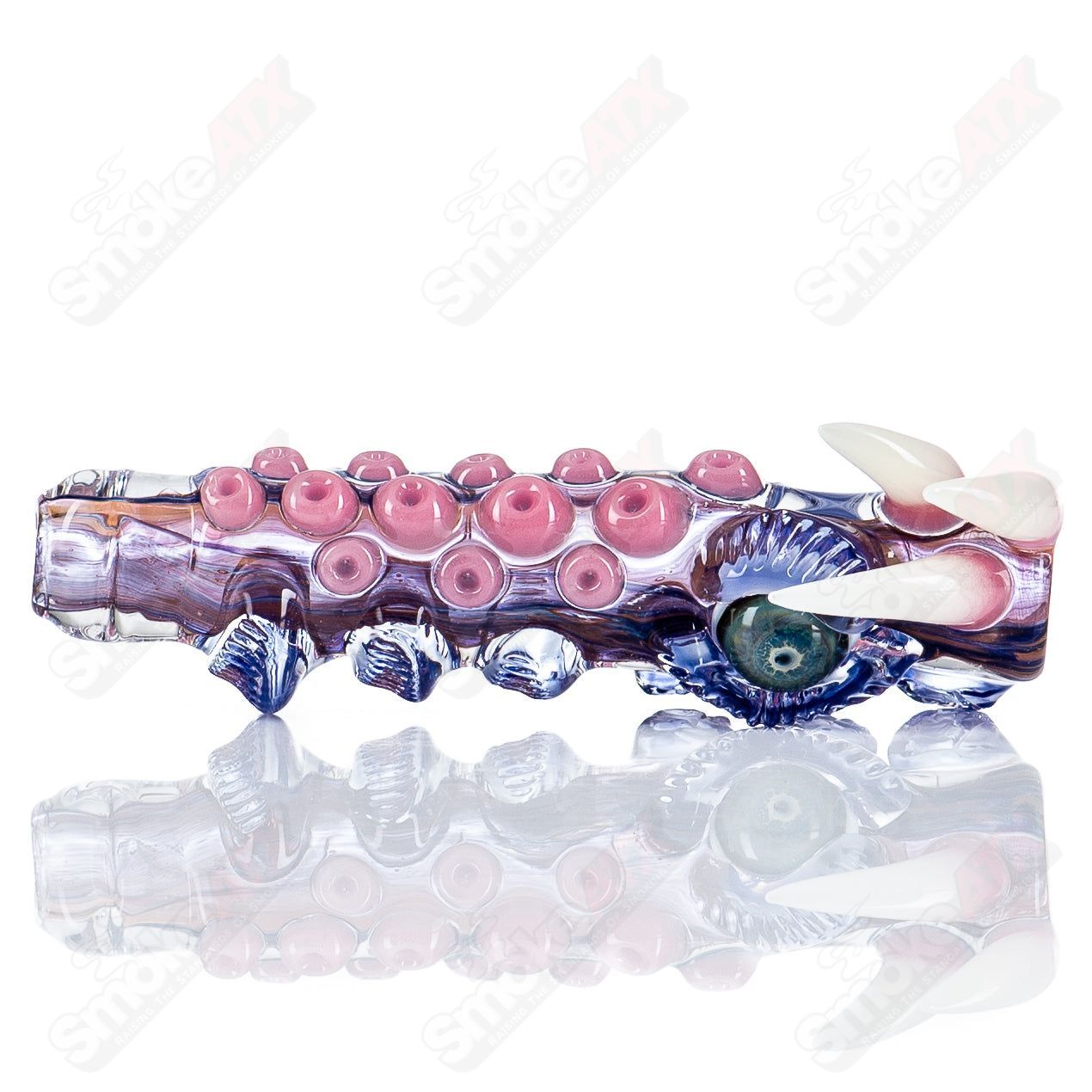 Onie by Nobody Glass x SALT Chillums, colorful heady glass smoking pipe with intricate design and smooth finish.
