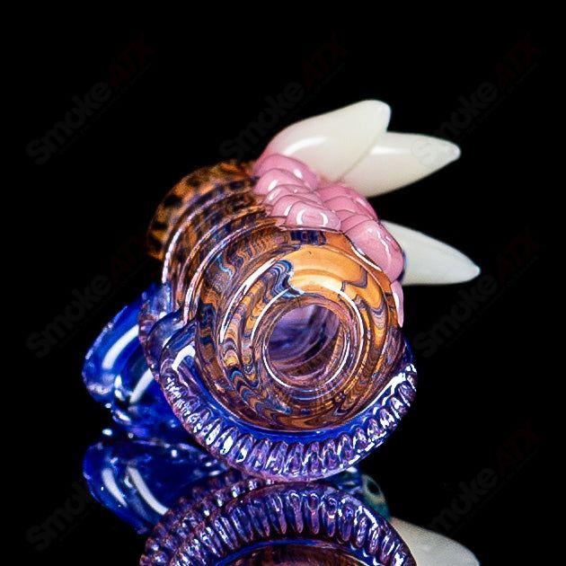 Onie by Nobody Glass x SALT heady glass chillum with colorful design and intricate patterns, designed for smooth smoking sessions.