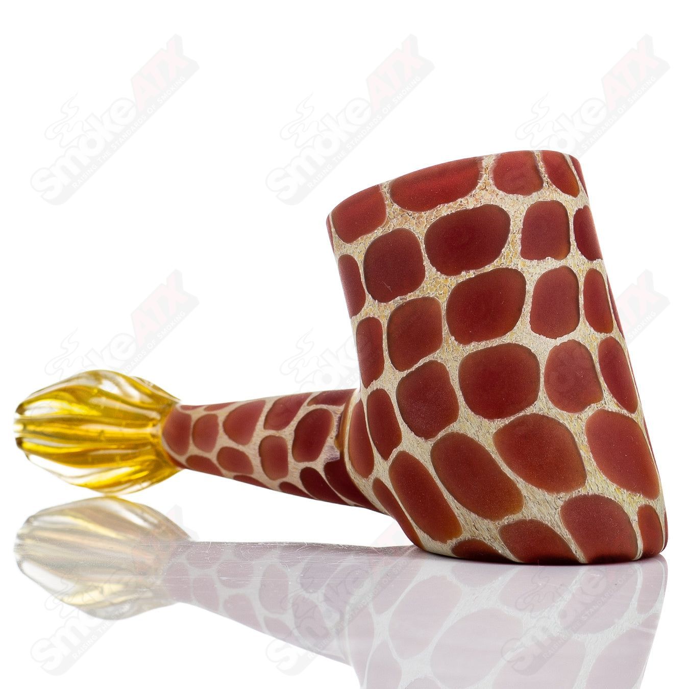 Glass Puffco Proxy attachment by Robertson Glass, clear and detailed with intricate design for enhanced vapor experience.