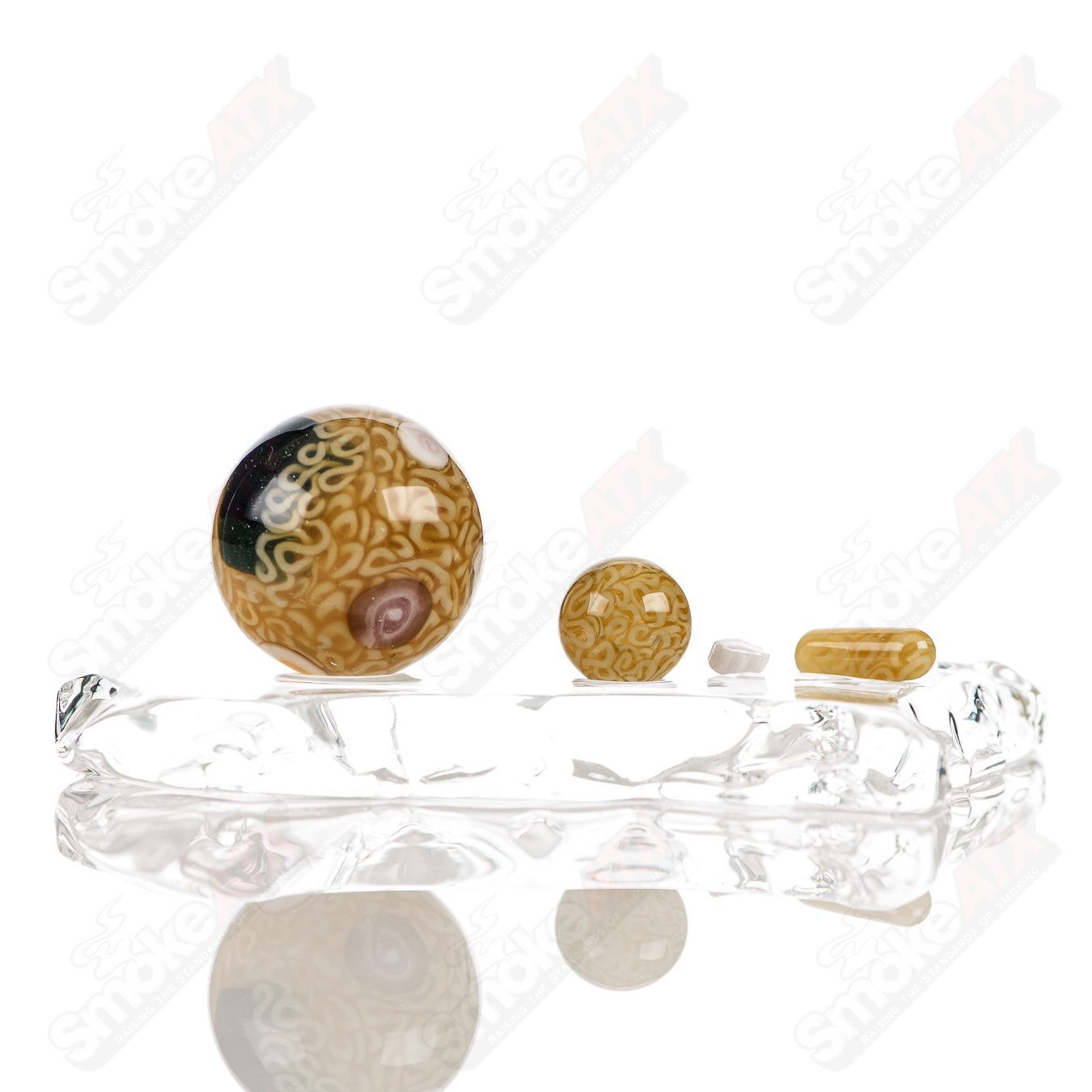1 Ramen Marble Cap Set Dojo Glass - Smoke ATX