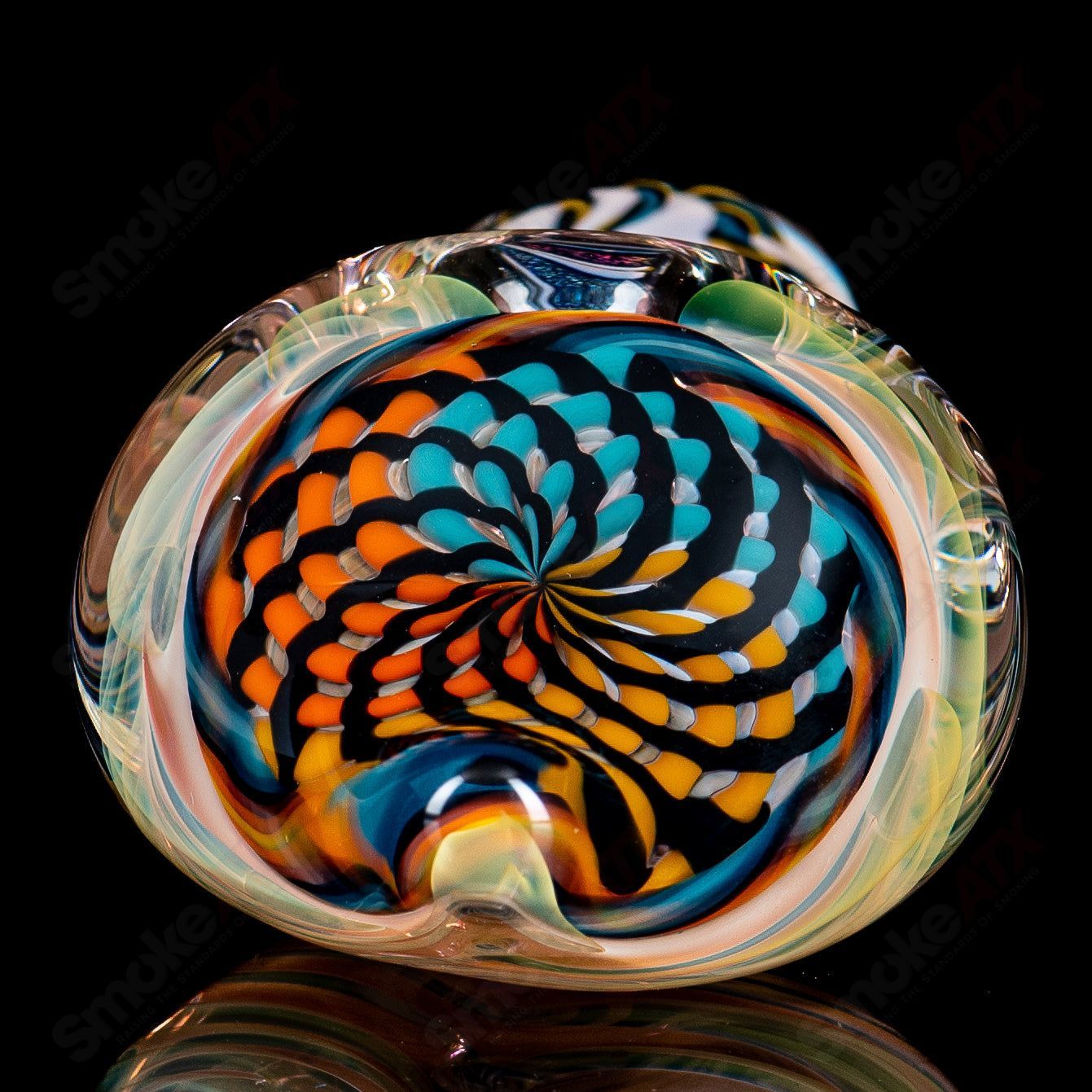 1 Reticello Sherlock w/ Dichro Stem Talent Glass - Smoke ATX