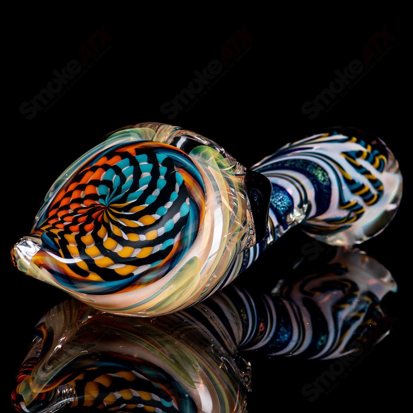 1 Reticello Sherlock w/ Dichro Stem Talent Glass - Smoke ATX