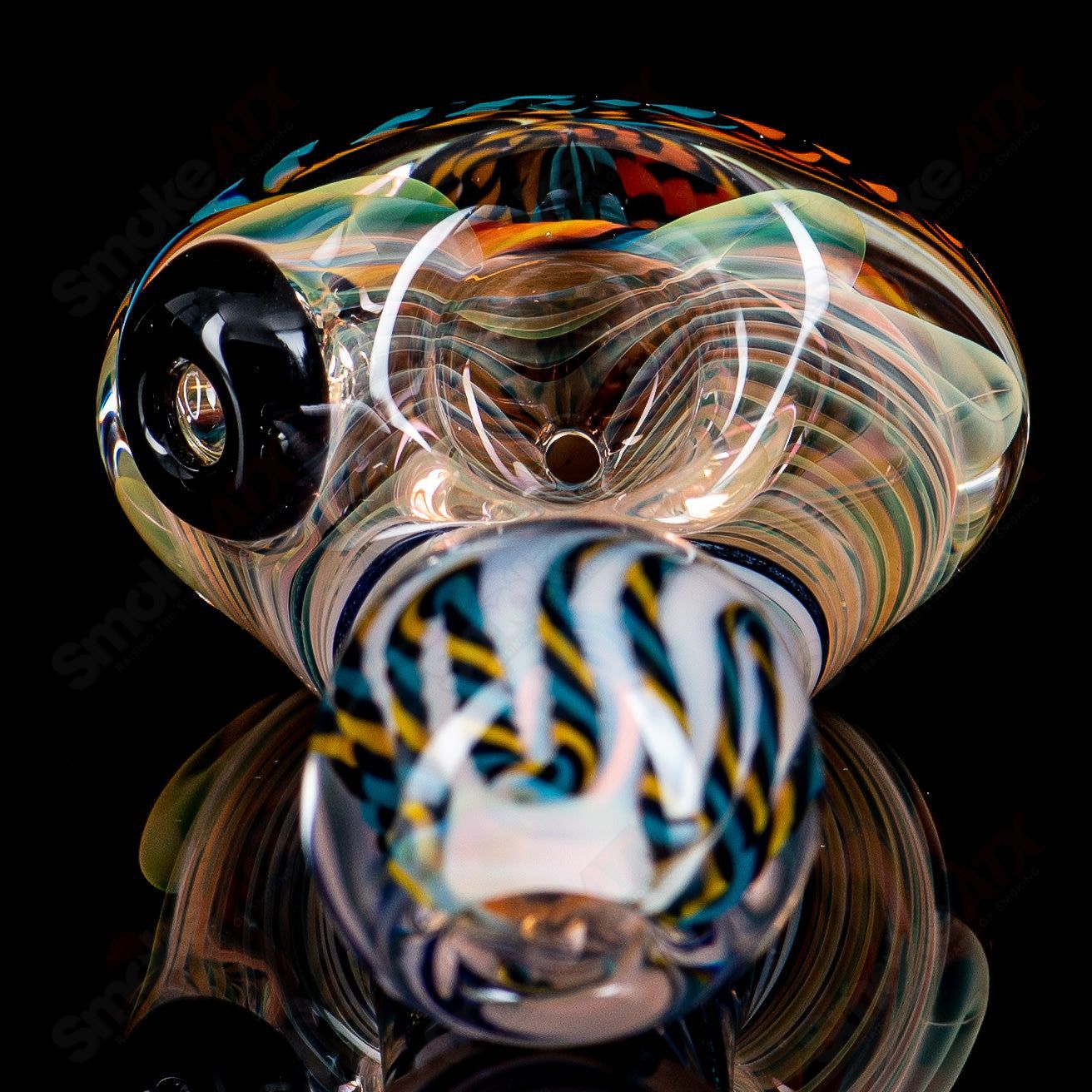 1 Reticello Sherlock w/ Dichro Stem Talent Glass - Smoke ATX