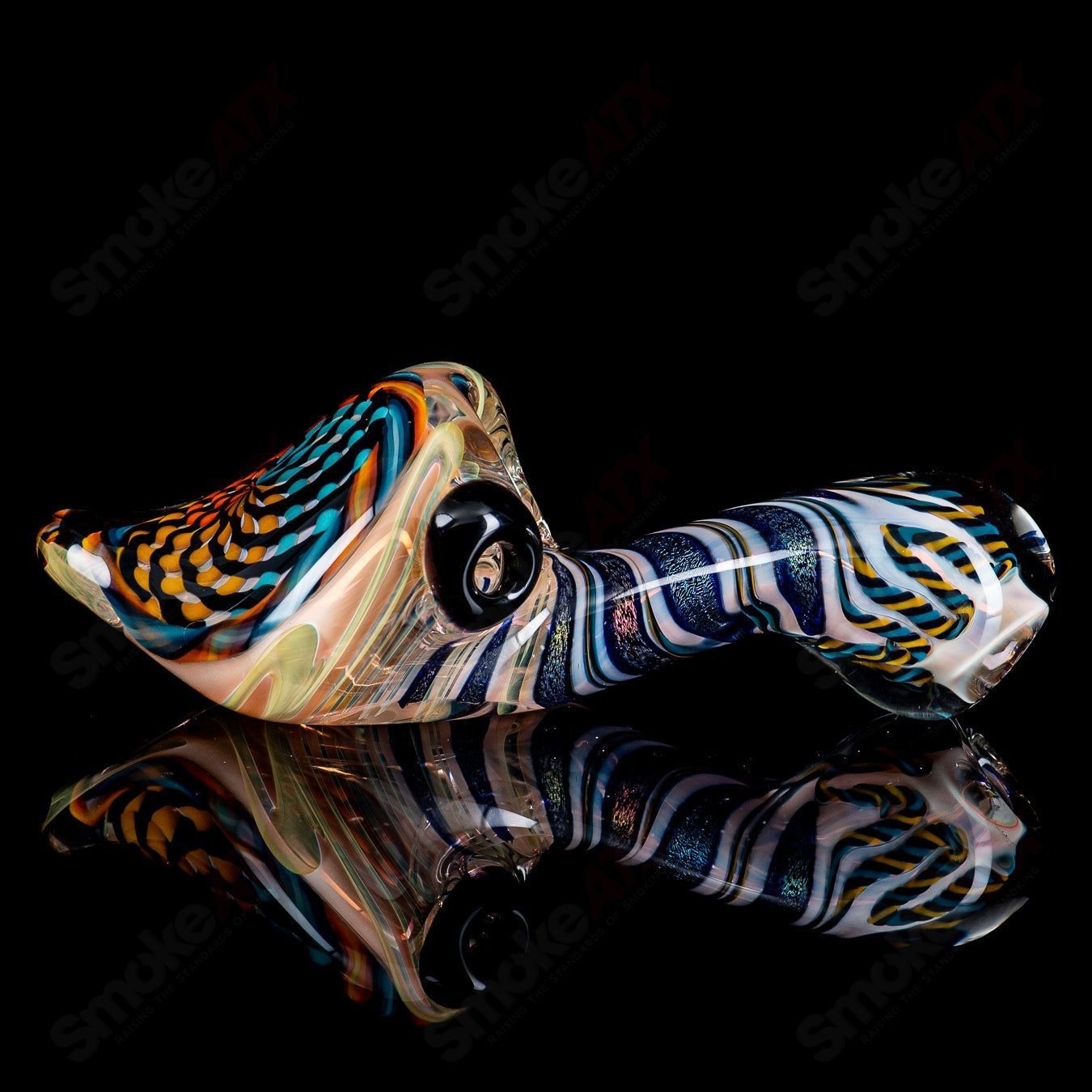 1 Reticello Sherlock w/ Dichro Stem Talent Glass - Smoke ATX