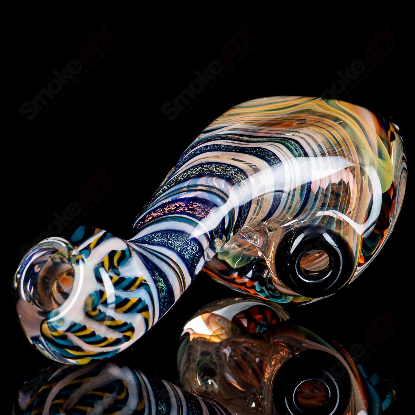 1 Reticello Sherlock w/ Dichro Stem Talent Glass - Smoke ATX