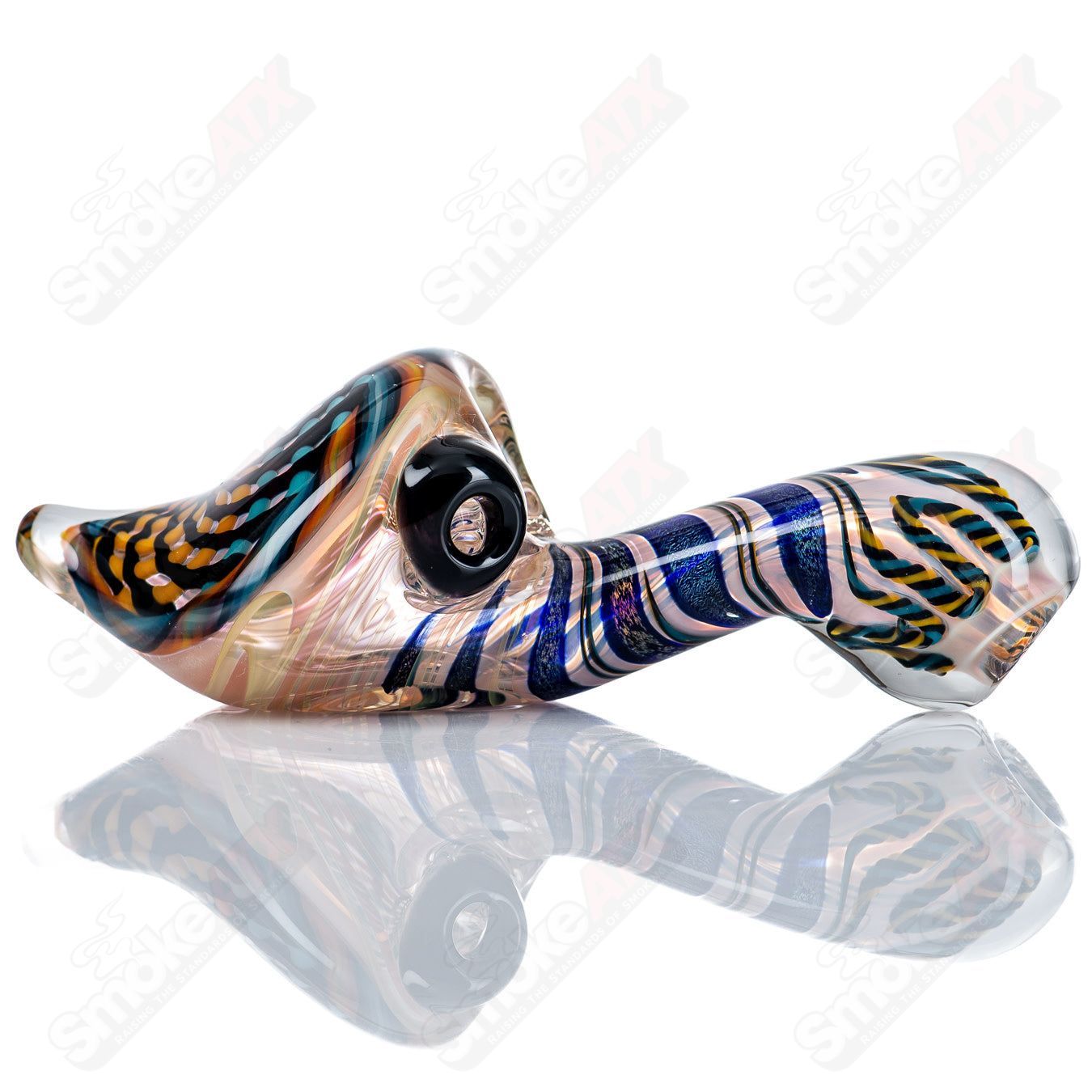 1 Reticello Sherlock w/ Dichro Stem Talent Glass - Smoke ATX