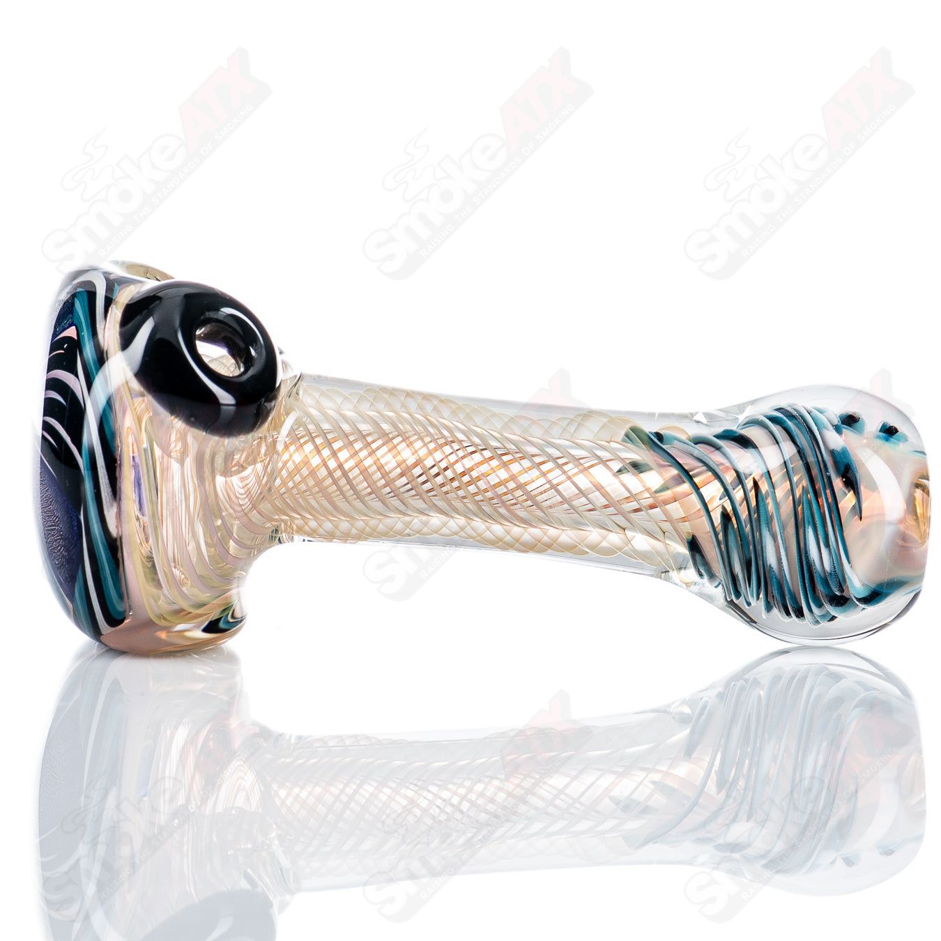 1 Three Dichro Petal Spoon Talent Glass - Smoke ATX
