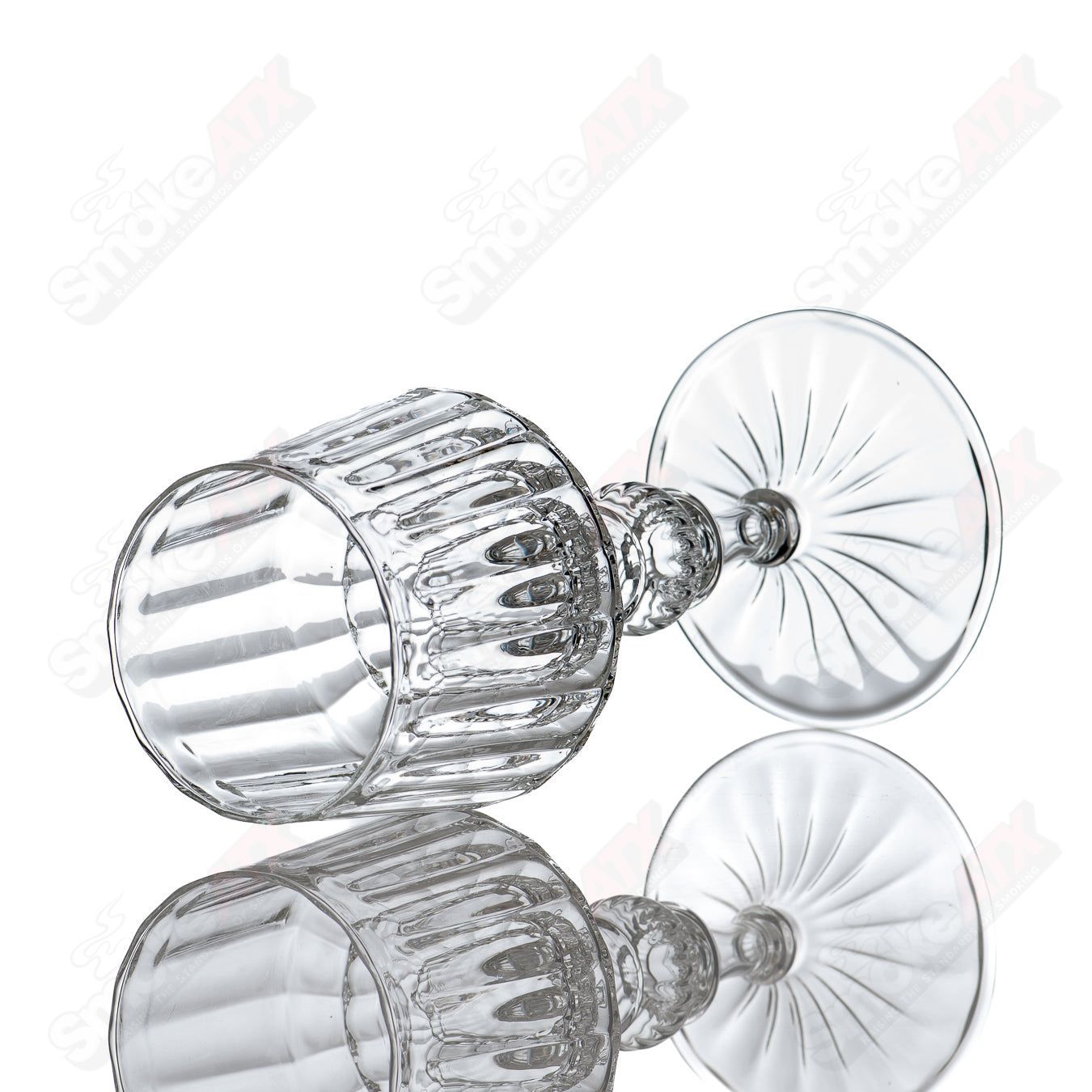 1 Wine Glass Venetian Rad Glass - Smoke ATX