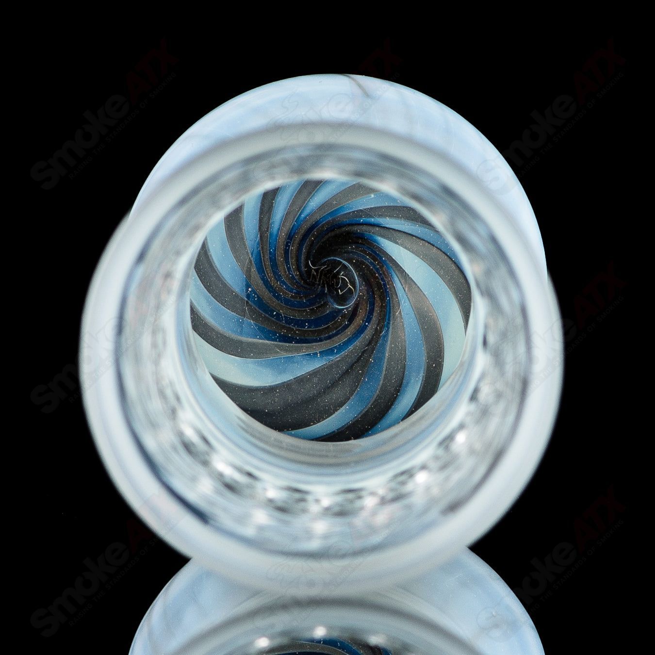 1 Worked Scalloped Pint Cup by GK Melts - Smoke ATX