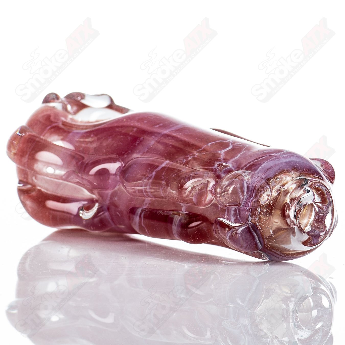 Glass pipe called #100 Spoon Glass by Nobody, featuring a clear glass design with a rounded bowl and smooth mouthpiece.