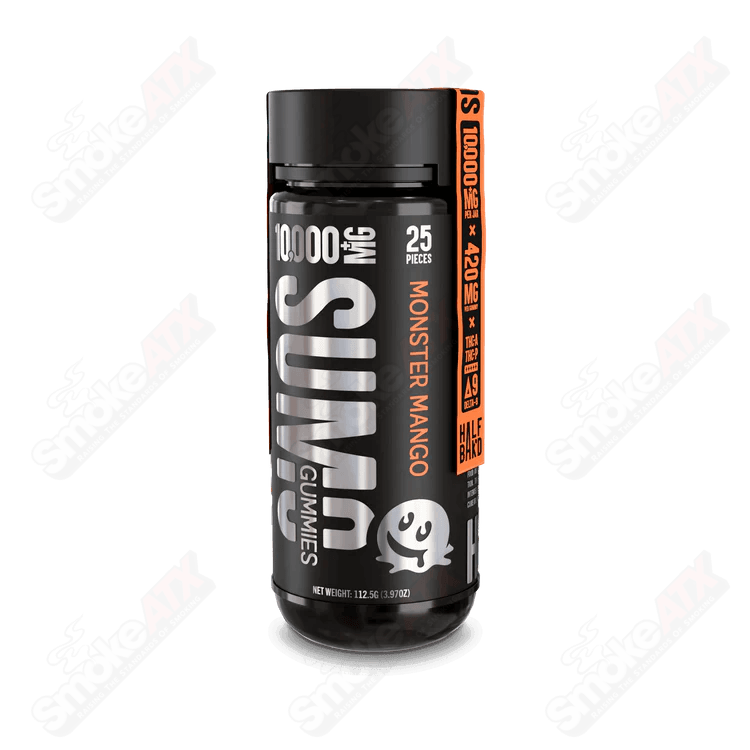 10000mg Monster Mango 25pk Sumo Gummies THCA Half Bakd - Smoke ATX