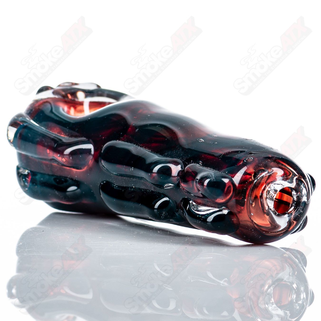 Glass pipe Spoon Glass by Nobody, clear hand-blown smoking pipe with a rounded bowl and straight stem for smooth use.