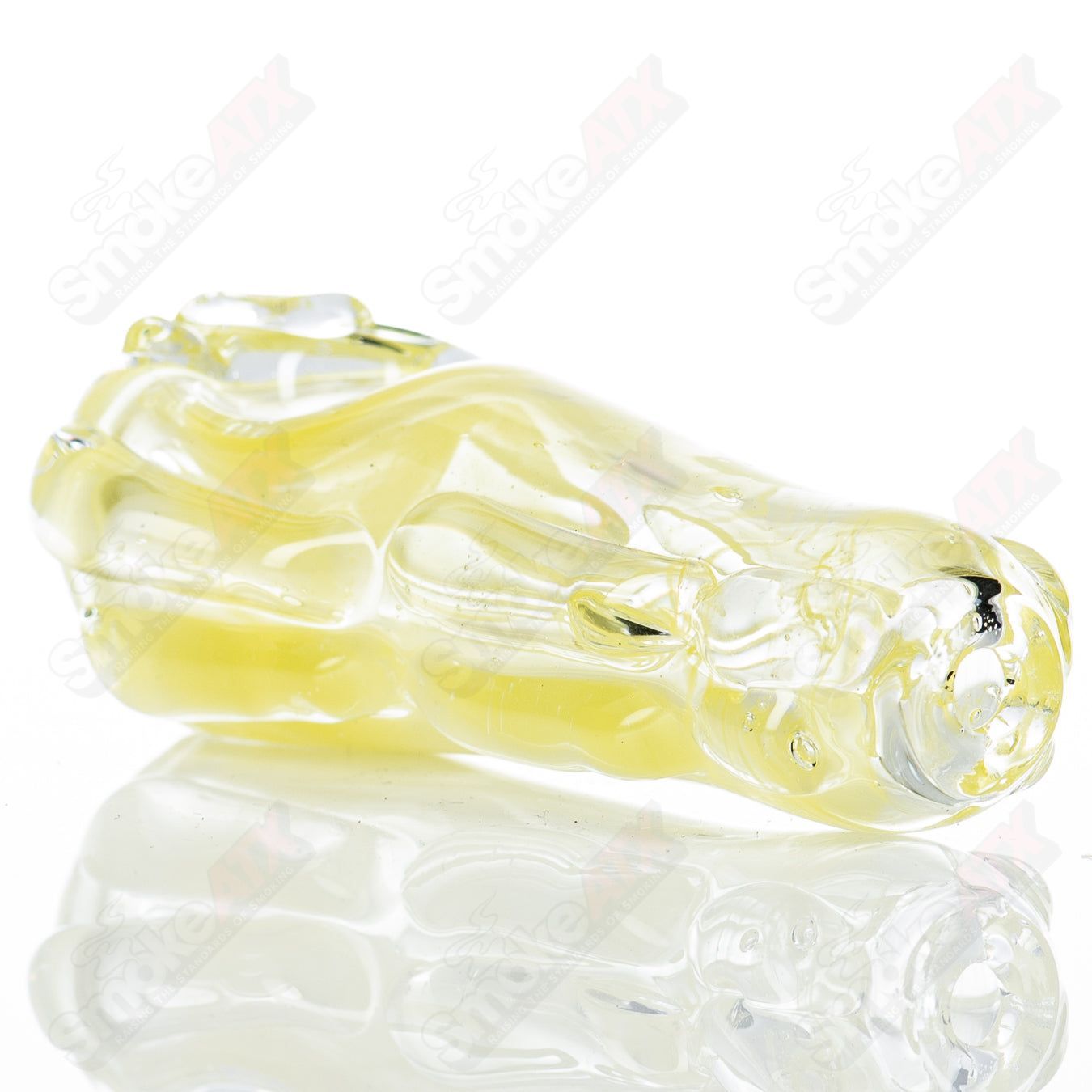 Glass pipe Spoon Glass by Nobody, clear hand-blown smoking pipe with a rounded bowl and smooth glass surface.