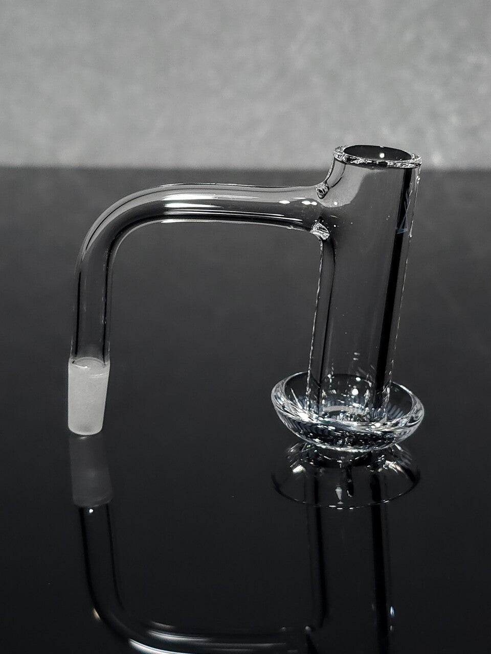 20mm G5 hybrid quartz glass piece by Victory Glassworks, showcasing clear, durable glass with intricate design details.