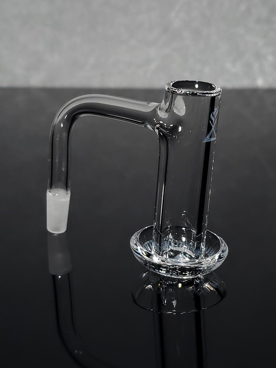 10/45 G5 20mm hybrid quartz glass piece by Victory Glassworks, showcasing clear, smooth glass with precise craftsmanship.