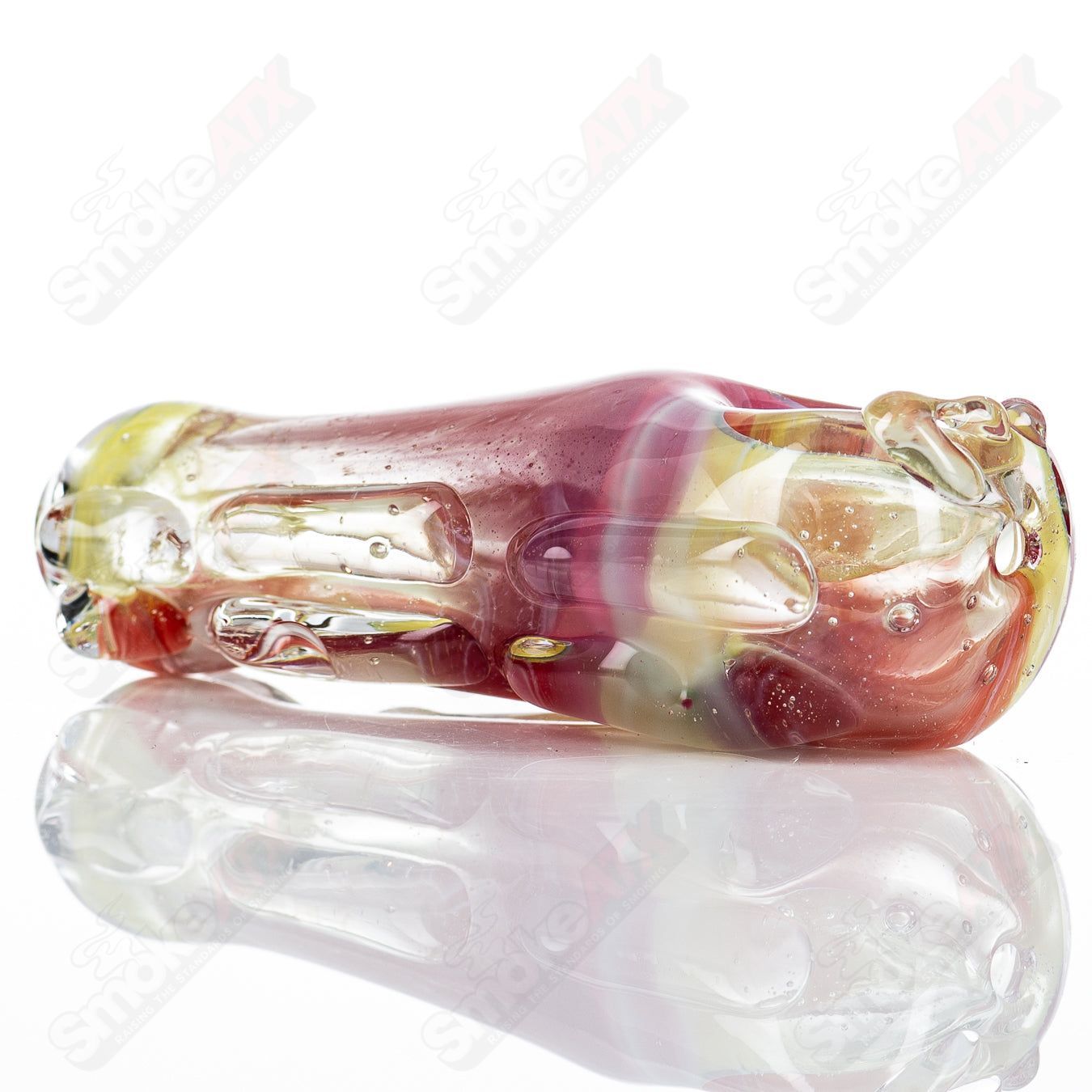 Glass pipe called Spoon Glass by Nobody, featuring a clear glass design with a rounded bowl and smooth stem for smoking.