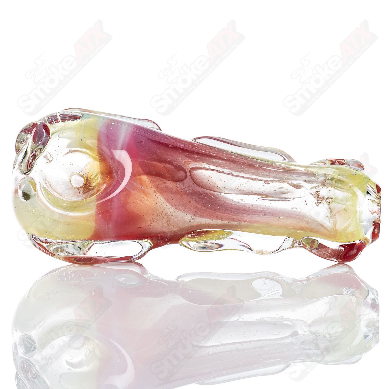 Glass pipe called Spoon Glass by Nobody, featuring a clear, smooth glass design with a rounded bowl and sleek shape.