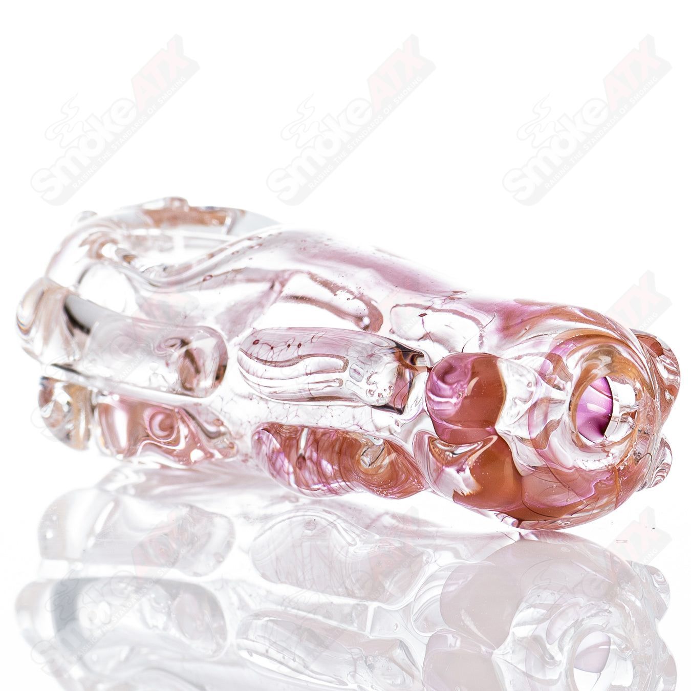 Glass pipe called Spoon Glass by Nobody, featuring a clear glass design with a rounded bowl and smooth stem.