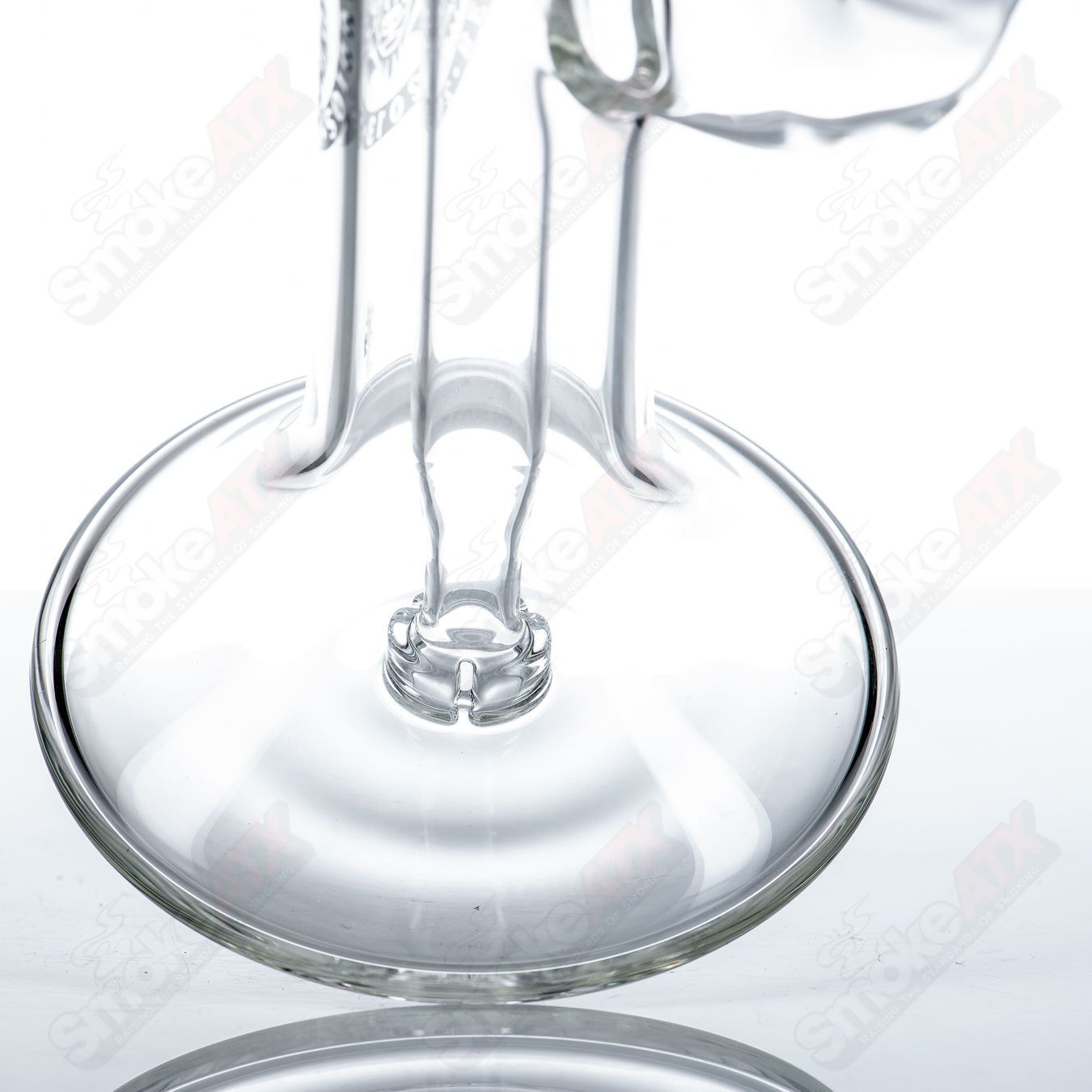 10mm Mini Bubbler by Bear Mountain Studios, heady glass concentrate rig with intricate design and durable 10mm joint.