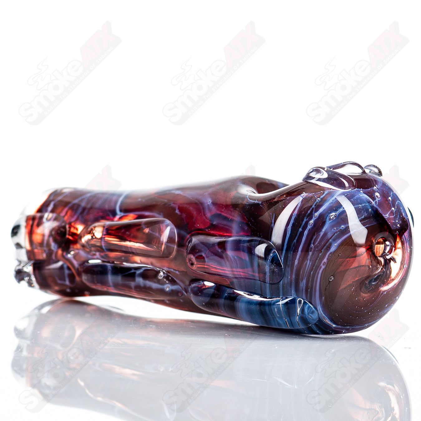 Glass pipe called #112 Spoon Glass by Nobody, featuring a clear glass design with a rounded bowl and straight stem.