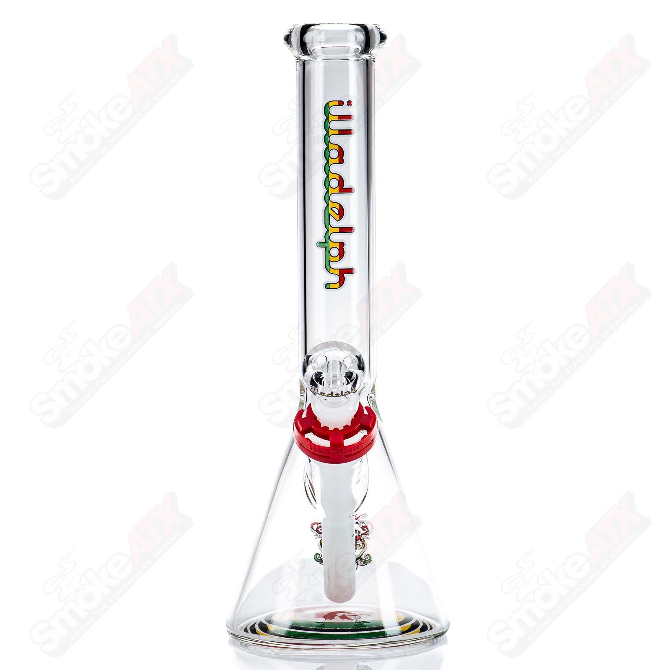 12" 5mm (Rasta) Mini Beaker Illadelph - Smoke ATX