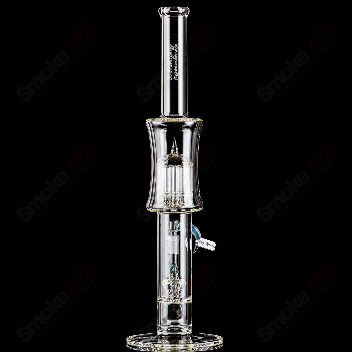 Heady Glass Sovereignty Glass 12-arm Imperial Minor Accent with intricate glasswork and detailed design.