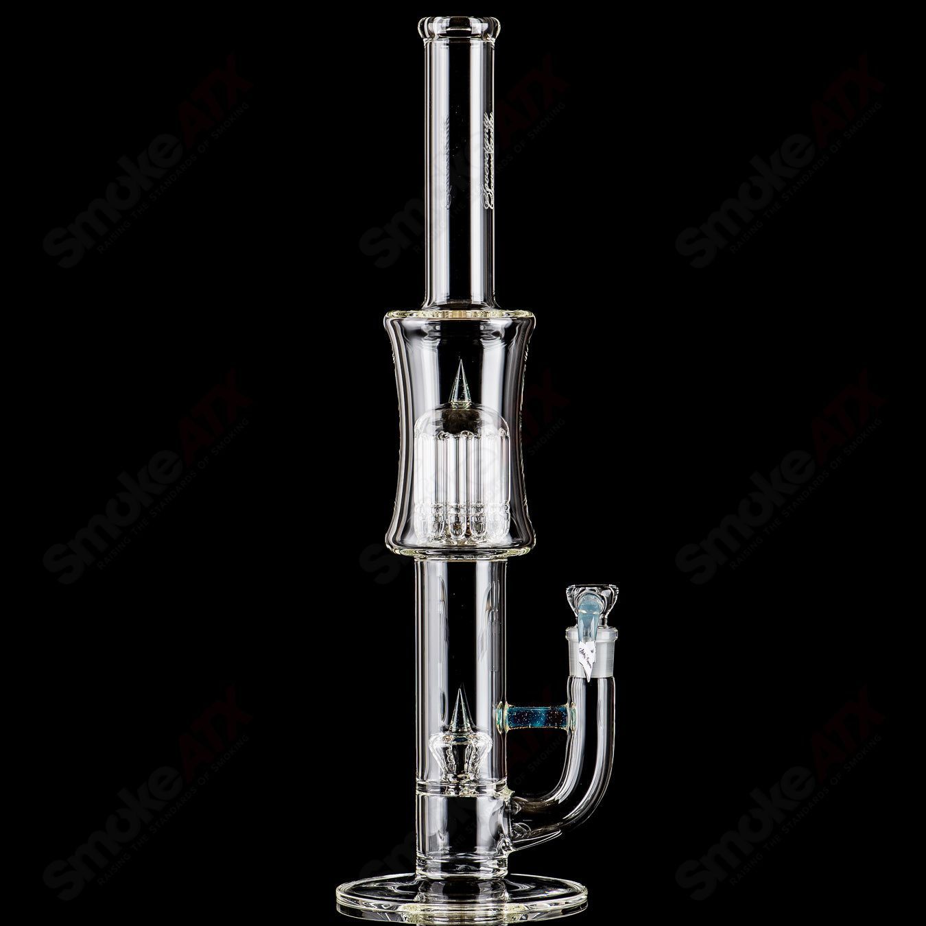 Heady Glass 12-Arm Imperial Minor Accent by Sovereignty Glass showcasing intricate glasswork and detailed design.