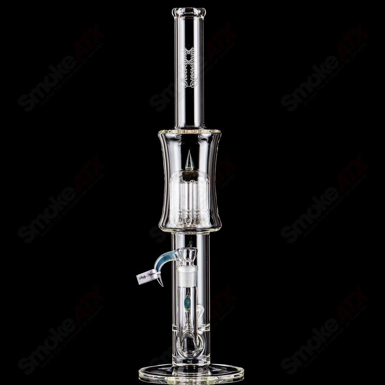 Heady Glass 12-arm Imperial Minor Accent piece by Sovereignty Glass featuring intricate glasswork and detailed design.