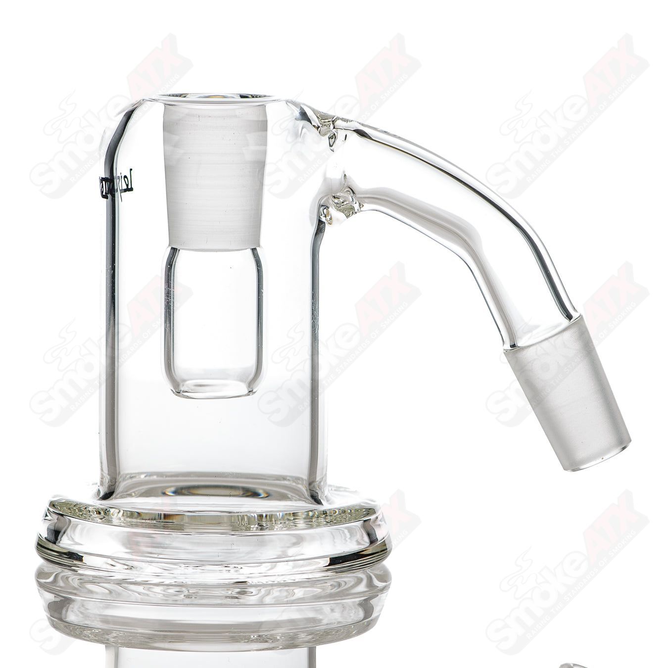Leisure Glass 14/45 Drycatcher Classic Logo leisure glass with printed logo and clear glass body.