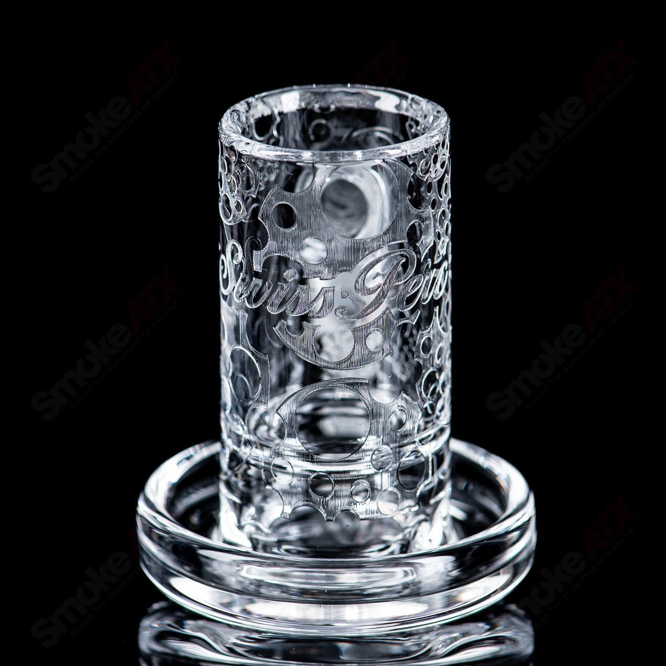 14/45 Quave Club Banger with Cap (Top Shelf) by Quave X Swiss Perc - Smoke ATX