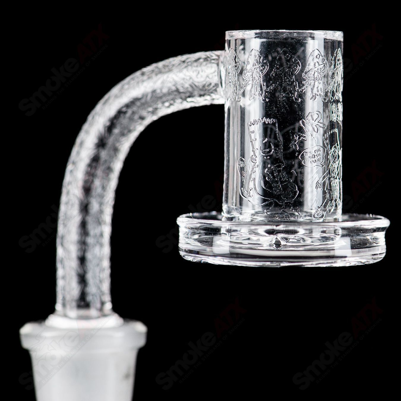 14/90 Air Hream GZ1 Charmer Quave glass banger for dabbing, featuring a sleek design by Quave Club Bangers.