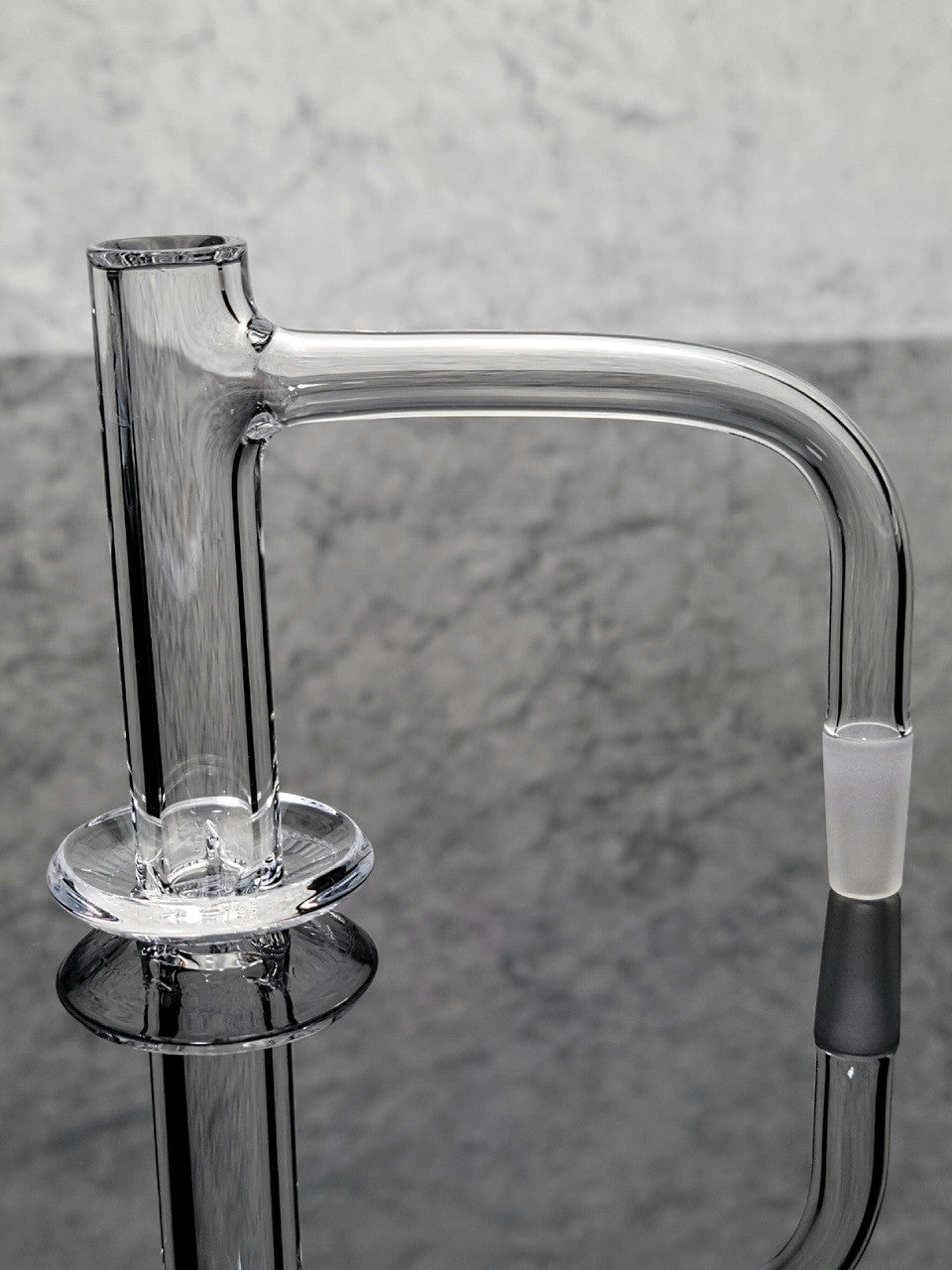 14/90 G4 16mm hybrid quartz glass from Victory Glassworks, showcasing clear, durable glass with hybrid design details.