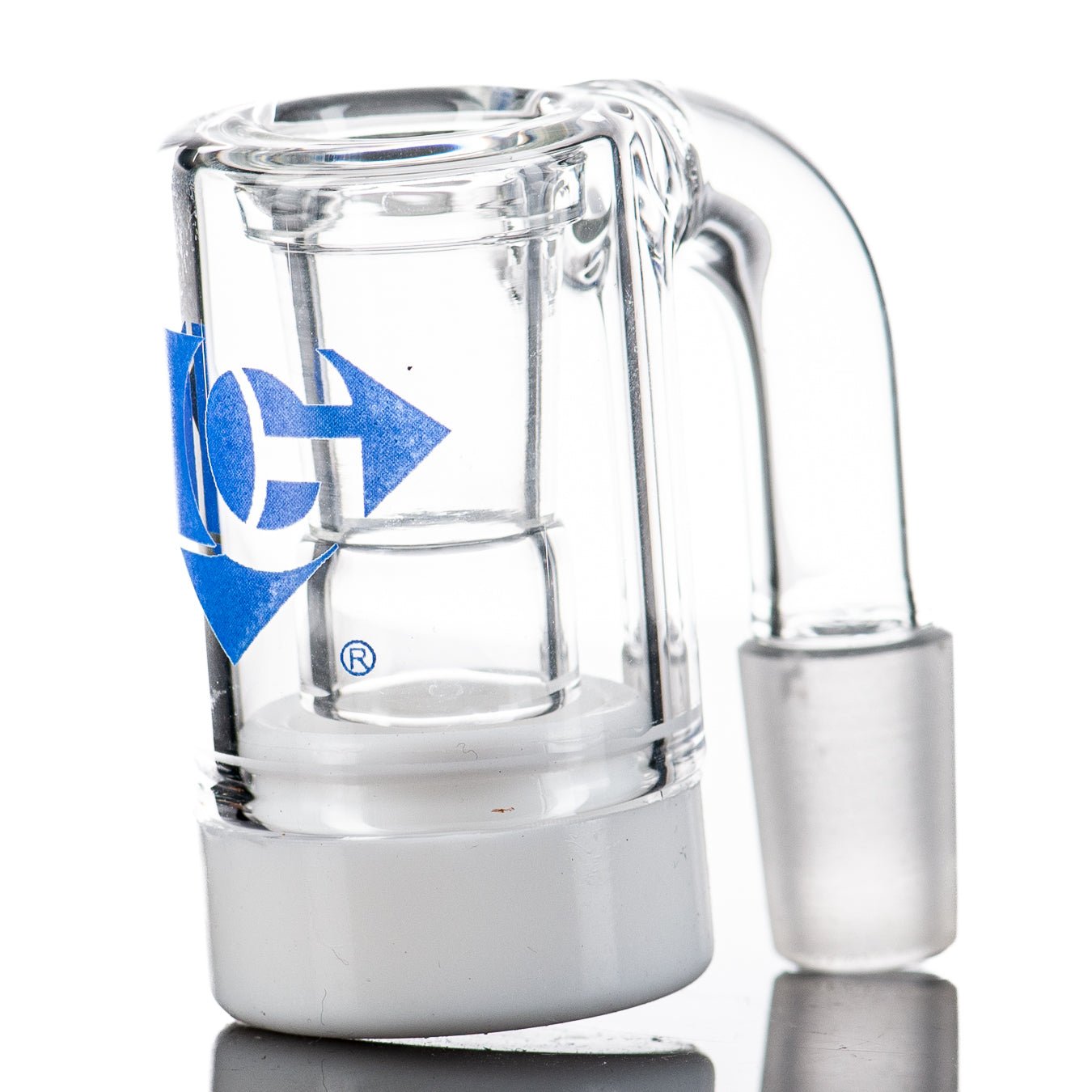 14/90 Mini Silicone Bottom Dry Catcher Diamond Glass - Smoke ATX