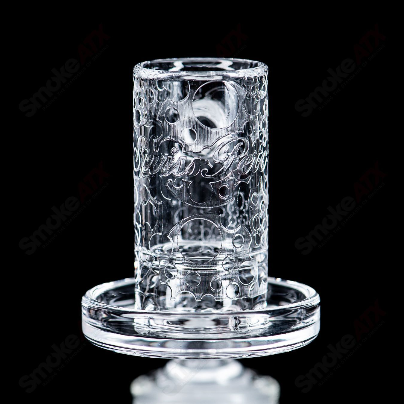 14/90 Quave Club Banger with Cap (Top Shelf) by Quave X Swiss Perc - Smoke ATX