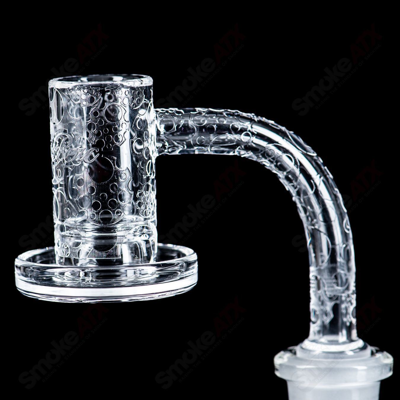 14/90 Quave Club Banger with Cap (Top Shelf) by Quave X Swiss Perc - Smoke ATX