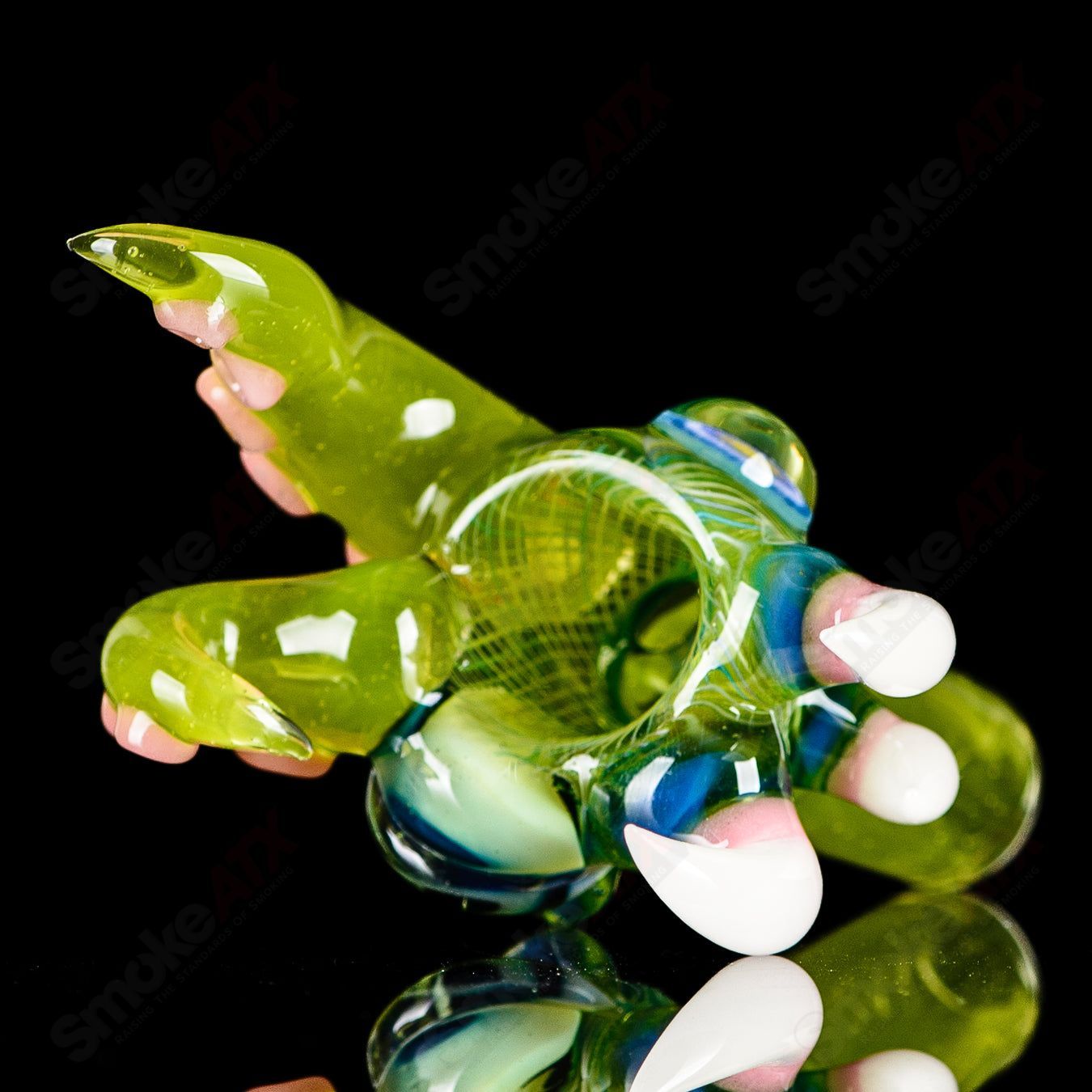 14mm 3 - Hole Slide Dosa x Salt Glass - Smoke ATX