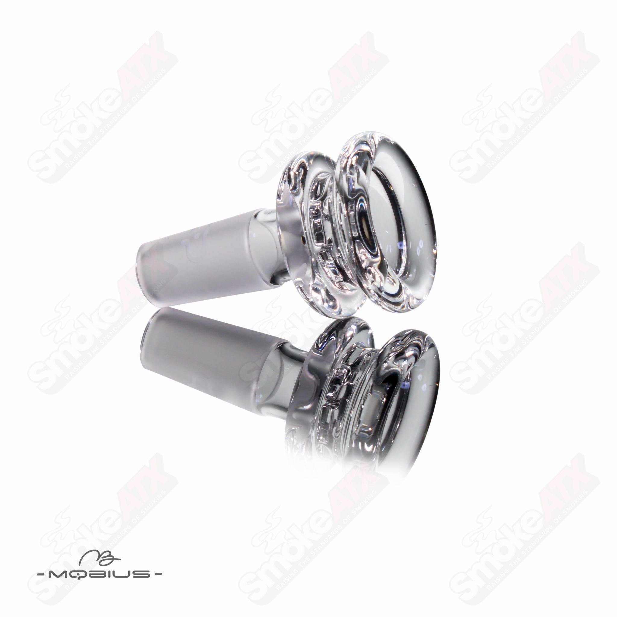 14mm Clear Multi Hole V2 Bowl Mobius - Smoke ATX