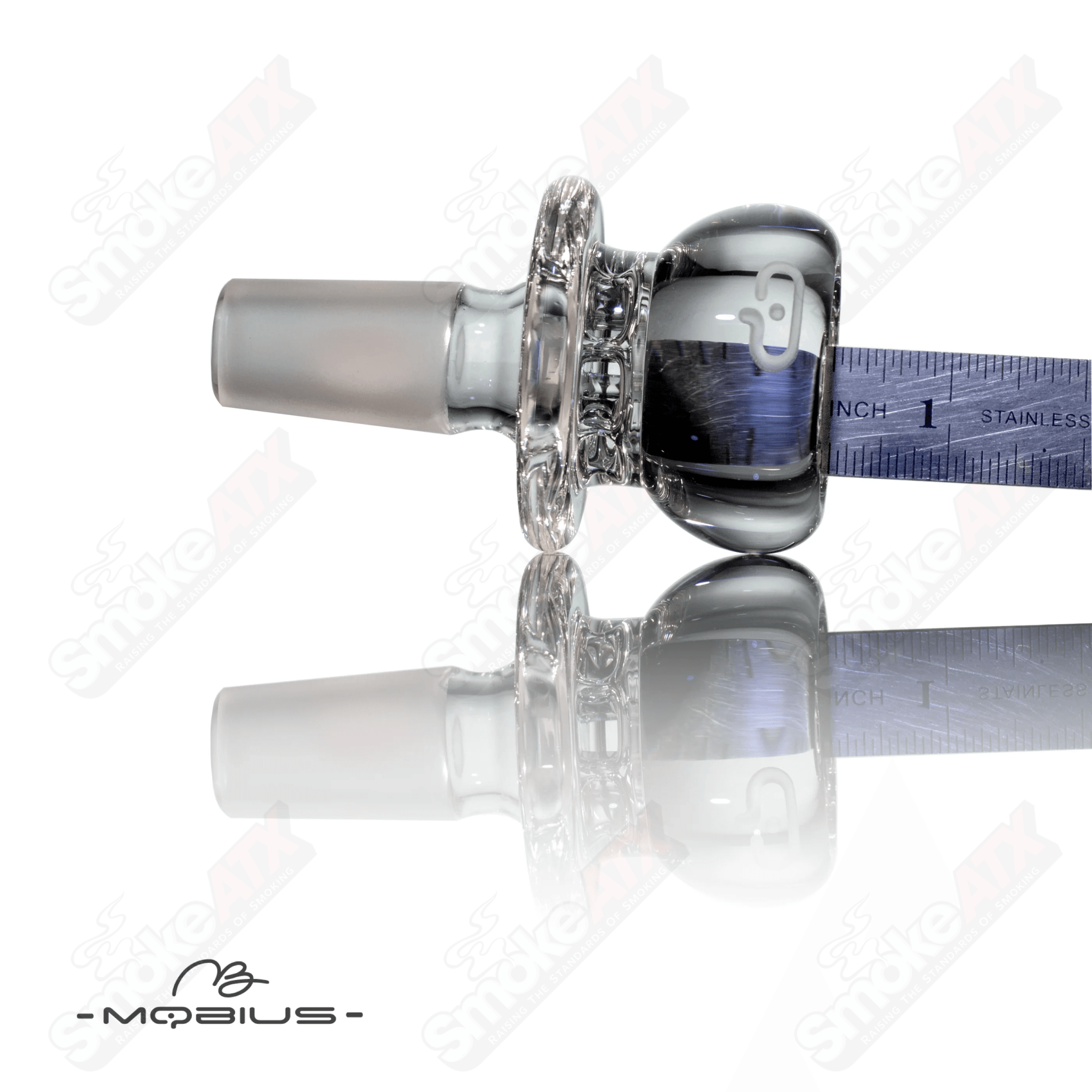 14mm Clear Multi Hole V3 Bowl Mobius - Smoke ATX