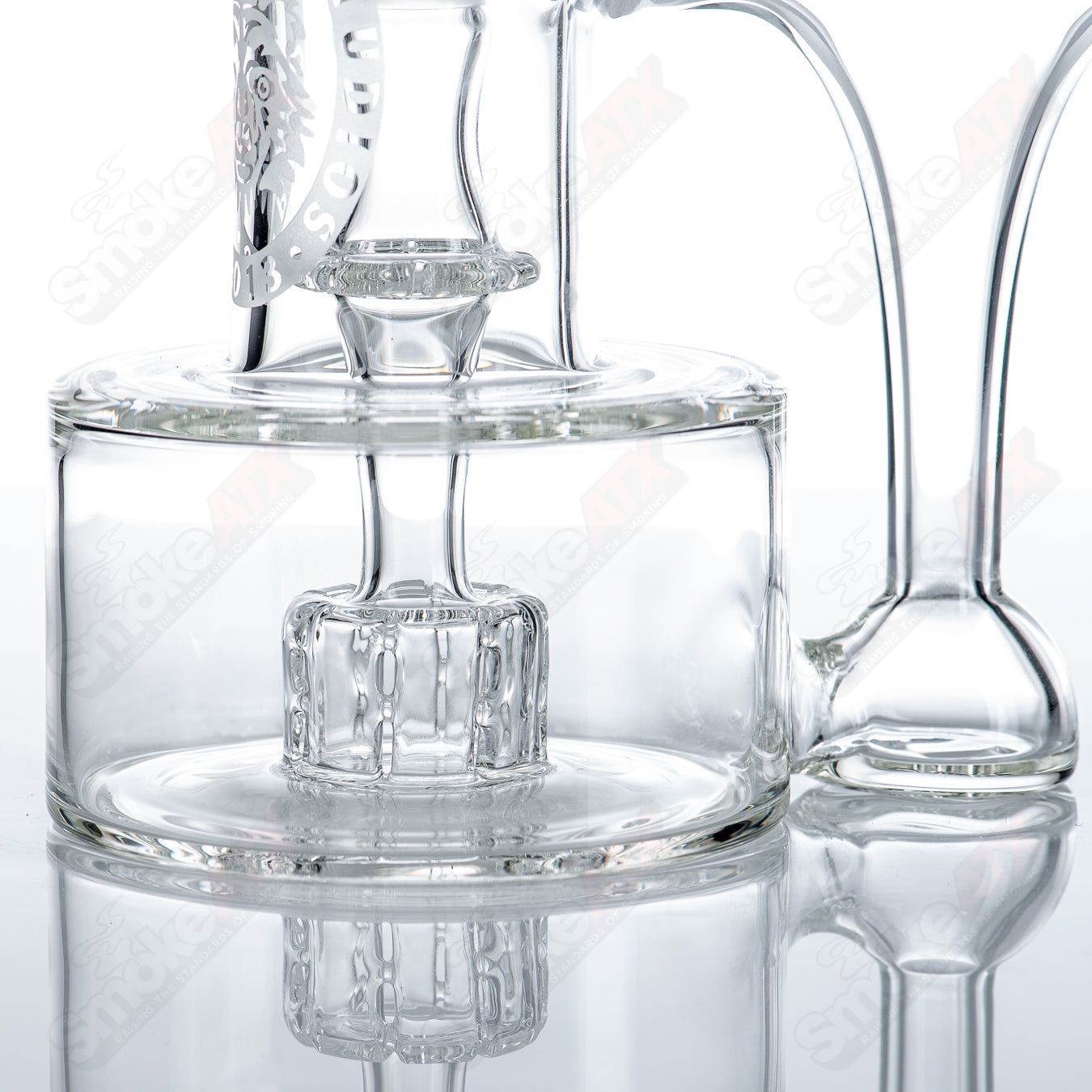14mm double diffused RBR concentrate rig by Bear Mountain Studios, featuring heady glass design and intricate craftsmanship.
