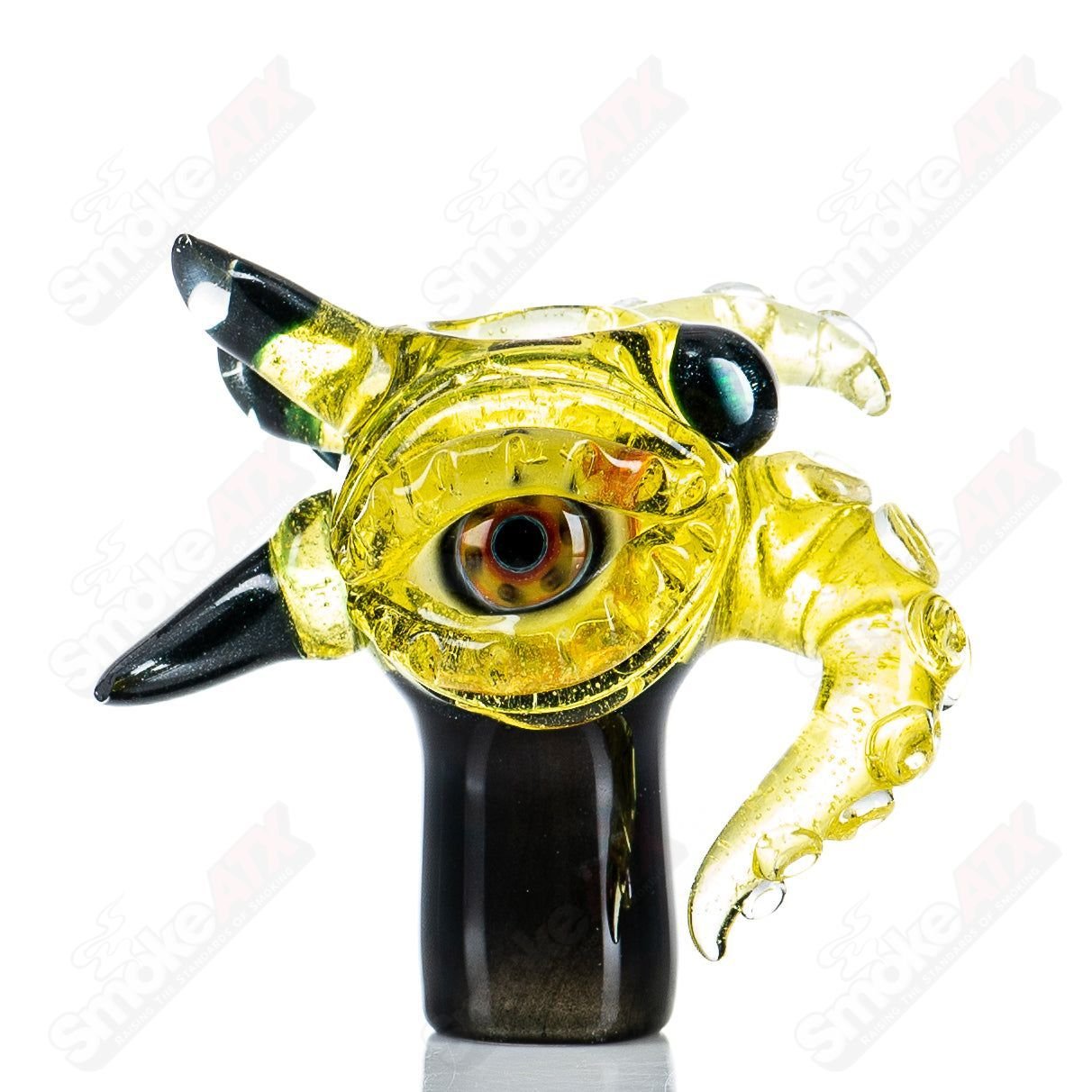 14mm Lemondrop Opal Creature Dome by Mako Glass - Smoke ATX