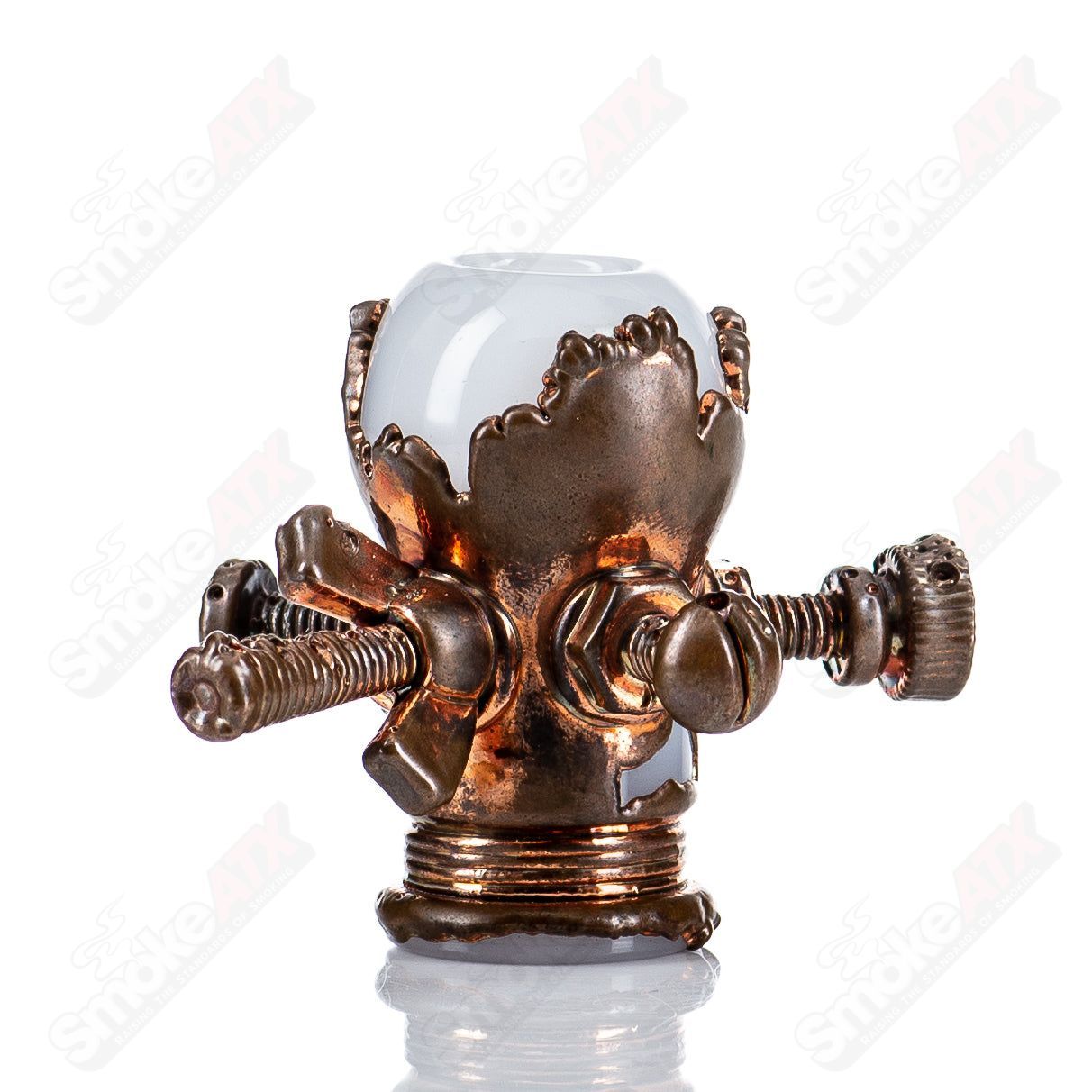 14mm Milk White Electroformed Dome by Snic Glass - Smoke ATX